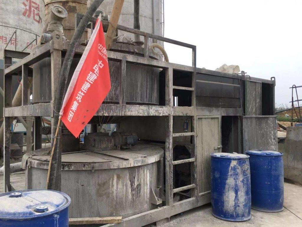 泡沫轻质土生产设备在中铁四局现场