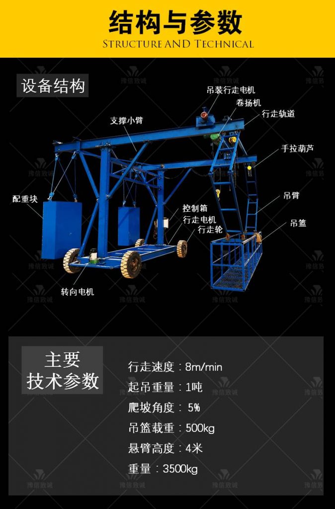 防撞墙模板台车技术参数